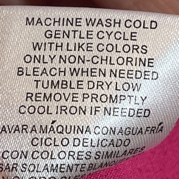 Kathy Che Top Women 18W Pink Solider Retro Boho Western Feminine Office Classic - Picture 9 of 13